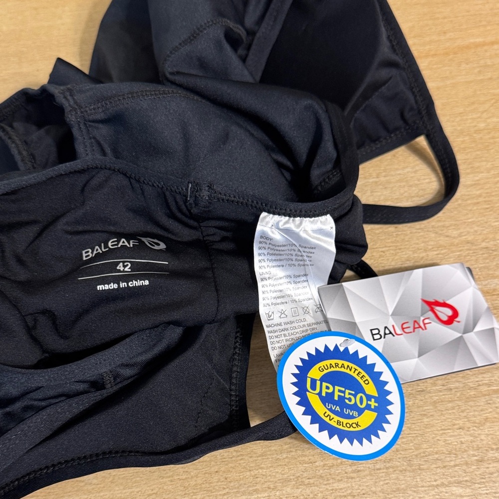 Baleaf Black One-Piece Swimsuit size 42 - Picture 2 of 3